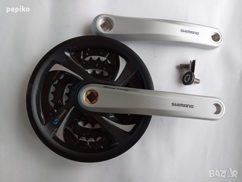 Продавам колела внос от Германия  алуминиеви курбели SHIMANO FC-TX801 TOURNEY TX, снимка 1