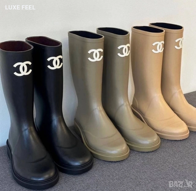 Дамски Ботуши - Гумени ⚜️ Chanel , снимка 1