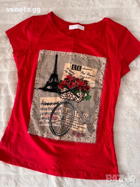 Дамска тениска S размер , снимка 1
