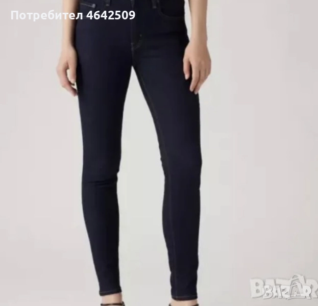 Оригинални Дамски Дънки Levi's Strauss High-Rise Skinny 721 Дънки Сини, снимка 1