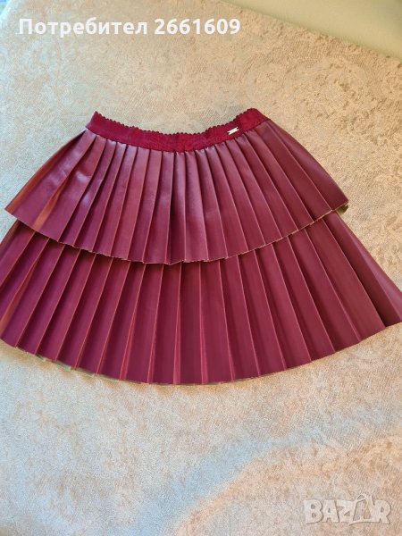 детска кожена пола mayoral 7 г, снимка 1