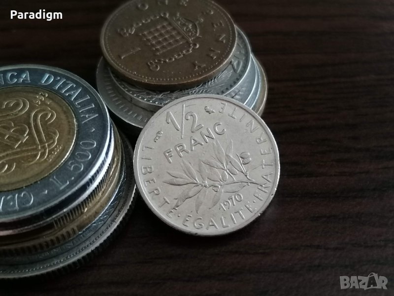 Монета - Франция - 1/2 (половин) франк | 1970г., снимка 1