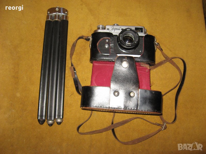 Фотоапарат Зоркии-4 в комплект с триножник, снимка 1