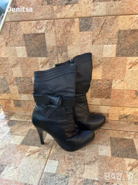 Ретро ботуши от естествена кожа., снимка 1
