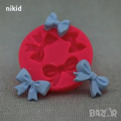 3 различни панделки панделка пандели силиконов молд форма фондан шоколад, снимка 1