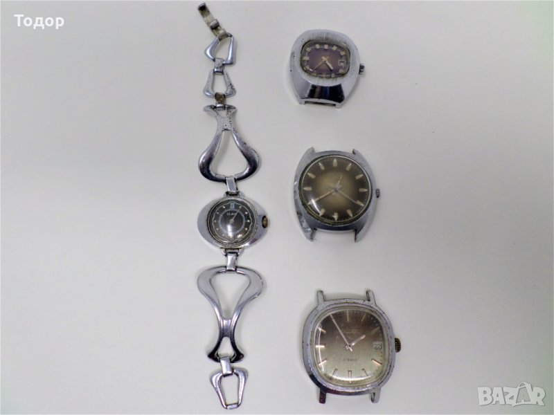 Лот от 4 броя стари руски часовници., снимка 1