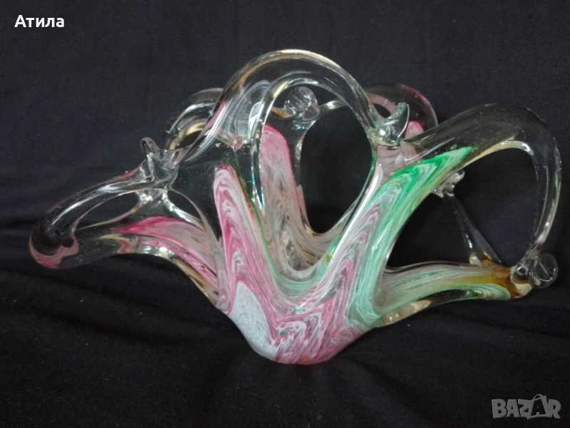 салфетник стъкло 12/20 см, снимка 1