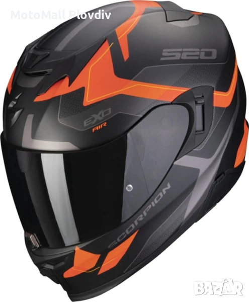 Scorpion Exo-520 Evo Air Elan Matt Black-Orange, снимка 1