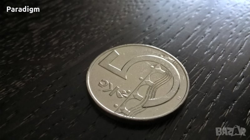 Монета - Чехия - 5 крони | 1993г., снимка 1