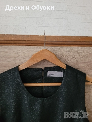 Официална черна рокля с блясък VERO MODA , снимка 4 - Рокли - 52688259