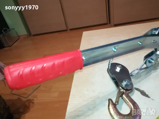 2 ТОНА ЛЕБЕДКА РЪЧНА СЪС СТОМАНЕНО ВЪЖЕ 2401251919, снимка 16 - Други инструменти - 48815641