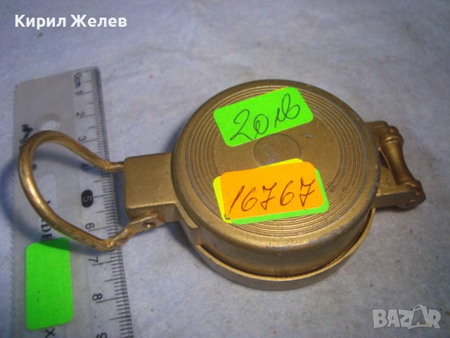 СТАР МЕТАЛЕН ПРЕЦИЗЕН КОМПАС АЛУМИНИЕВ КОРПУС 16767, снимка 6 - Антикварни и старинни предмети - 38107864