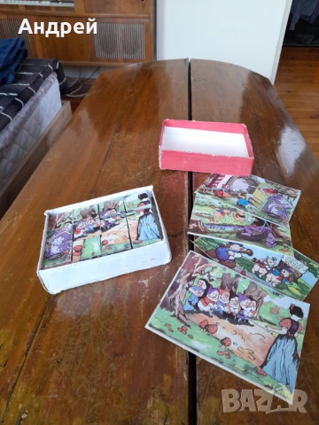 Стара детска игра с кубчета #18, снимка 3 - Други ценни предмети - 51171082