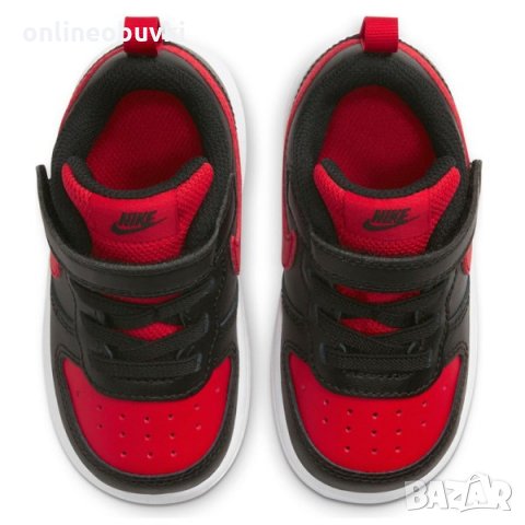 НАМАЛЕНИЕ!!!Бебешки спортни обувки NIKE COURT BOROUGH Черно с червено, снимка 4 - Бебешки обувки - 34023790