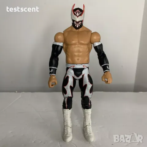 Екшън фигура WWE Sin Cara Negro Син Кара Черен Basic Series Black Lucha играчка, снимка 4 - Фигурки - 48363447