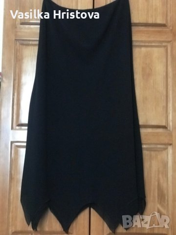 Черна официална двупластова пола, снимка 1 - Поли - 40599011