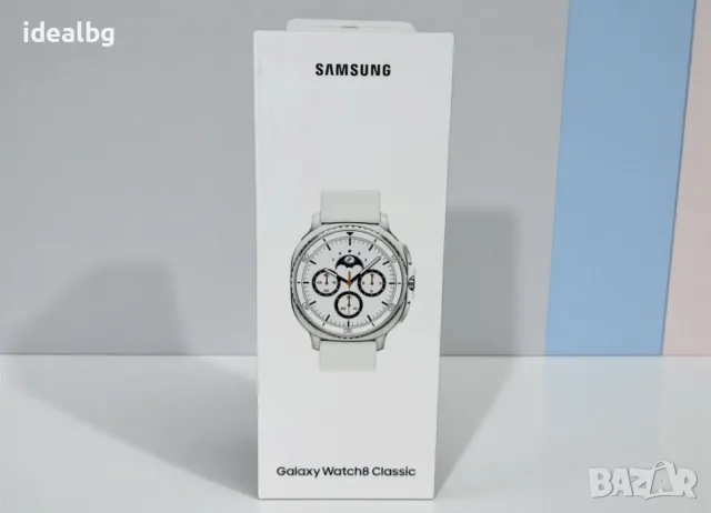НОВ! Смарт Часовник Samsung Watch 8 Classic LTE 46mm Black / White 2г. Гаранция!, снимка 2 - Смарт гривни - 55922400