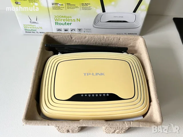 Рутер TP-Link TL-WR841N 300Mbps, снимка 2 - Рутери - 56318794