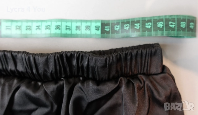 S/M черни сатенени шорти с дантела , снимка 5 - Бельо - 51727031