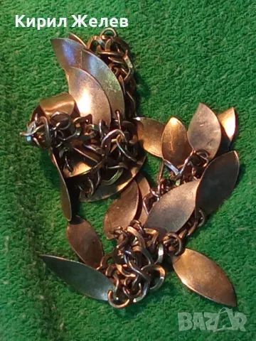 ДВЕ ЗЛАТИСТИ ВЕРИЖКИ ФЛОРАЛНИ АРТ УКРАШЕНИЯ с ЛИСТЕНЦА 47386, снимка 10 - Колиета, медальони, синджири - 47285767