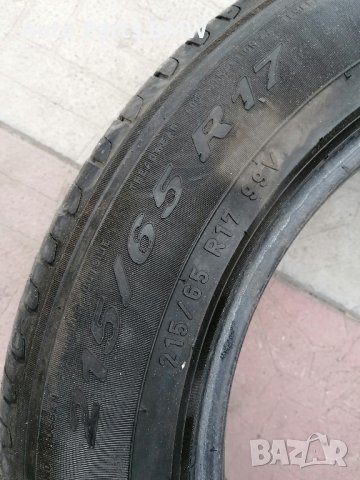 Гума 215 65 17 Pirelli Пирели един брой гума, снимка 3 - Гуми и джанти - 44561447