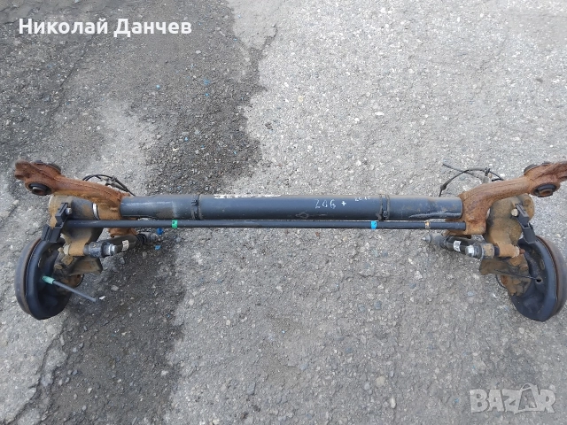 мост заден к т с амортисьори,барабани, АВС за пчежо 206 плюс