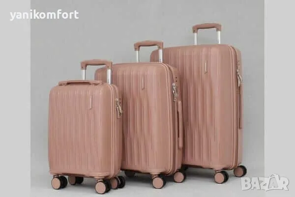 Комплект куфари 3 в 1 16" 20" 24" от полипропилен, снимка 2 - Куфари - 56200194