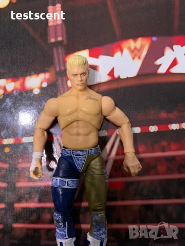 Екшън фигура AEW Cody Rhodes The American Nightmare Коуди Роудс Jazwares WWE figure играчка BlueGold, снимка 5 - Колекции - 48545734