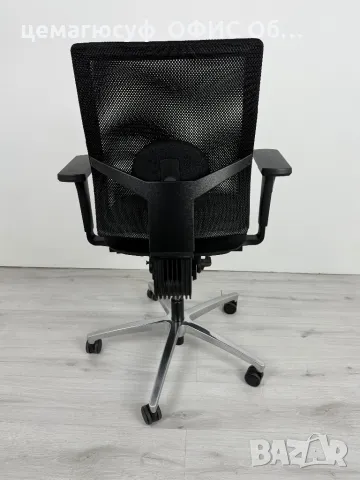 Dauphin Just AJ4747 е ергономичен офис стол с мрежеста облегалка със средна височина внос от германи, снимка 8 - Столове - 49775174