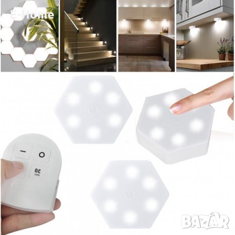 Модерно безжично LED осветление с дистанционно управление, снимка 1