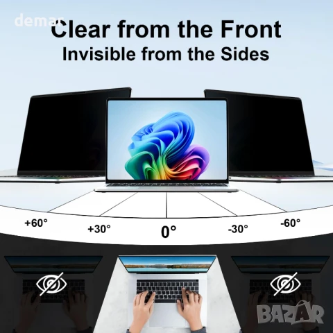 STARY Магнитен екран за поверителност за 13,8-инчов Surface Laptop 7, снимка 3 - Лаптоп аксесоари - 51302509