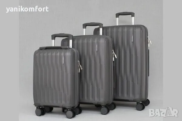 Комплект куфари 3 в 1 16" 20" 24" от полипропилен, снимка 3 - Куфари - 56200194