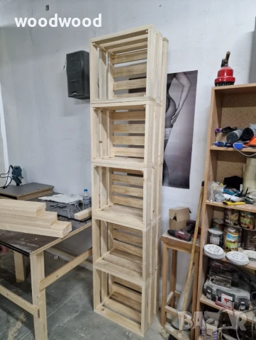 Дървени щайги , снимка 3 - Декорация за дома - 50483114