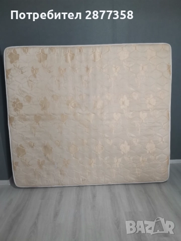 Матрак едно лицев с дървена рамка 190 на 160 , снимка 2 - Матраци - 52651823