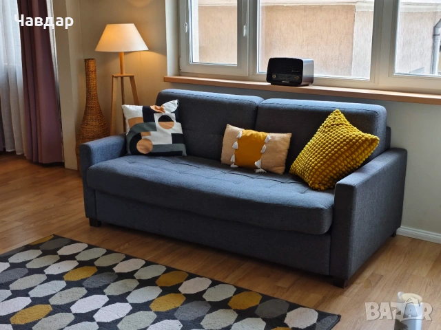 Диван 185см, разтегателен с матрак за спане 140см широчина