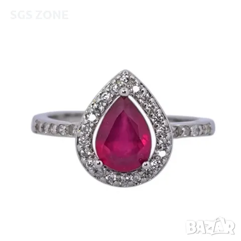 Сребърен Пръстен с Рубин/Син Сапфир/Жълт Сапфир, снимка 10 - Пръстени - 49870852