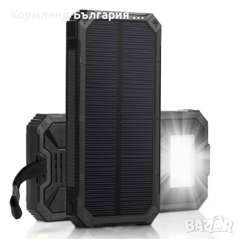 Мощна соларна батерия 10000mAh POWERBANK с фенер, снимка 5 - Соларни лампи - 40705688