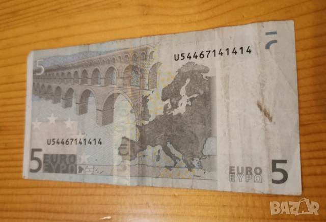 5 евро Първа емисия 2002 , снимка 3 - Нумизматика и бонистика - 53912506