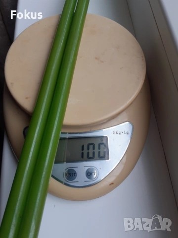 Пръчки каталин бакелит зелени с дамари броеница, снимка 6 - Антикварни и старинни предмети - 53950831