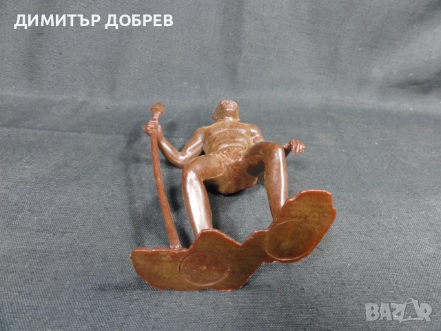 СТАРА РЕТРО СОЦ СССР ПЛАСТМАСОВА ФИГУРКА НЕАНДЕРТАЛЕЦ, снимка 5 - Колекции - 52711877