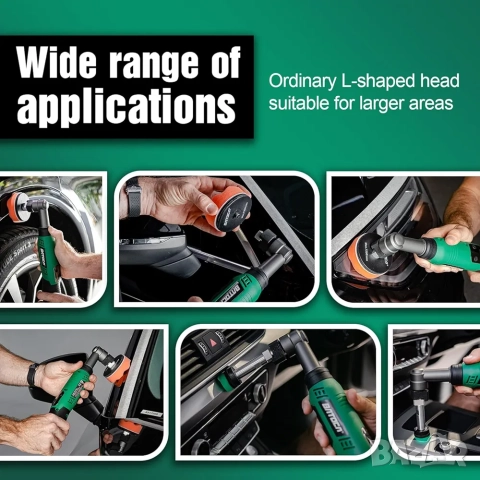 Професионална полираща машина, акумулаторна, 2 батерии + аксесоари, BATOCA S6 Mini, снимка 8 - Полирмашини - 52468191