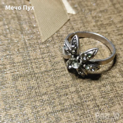 Сребърен пръстен (255), снимка 4 - Пръстени - 48348443