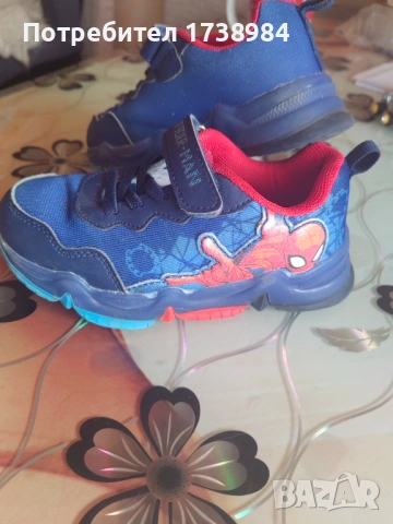 Детски светещи маратон спайдър мен, снимка 4 - Детски маратонки - 53875343