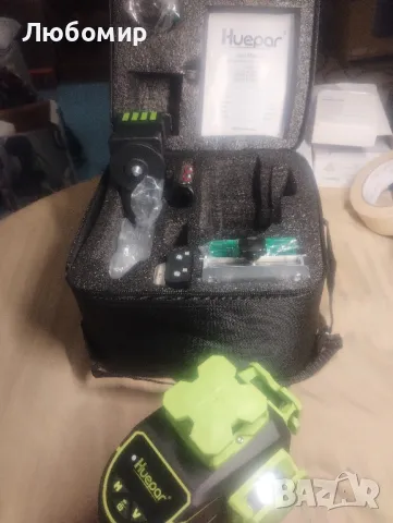 Лазерен нивелир Huepar S04CG-L, 4D, Зелен лъч, Обхват 20м, Включени аксесоари, снимка 5 - Други инструменти - 48576927