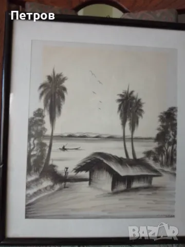 картини 36/32 см графики Виетнам, снимка 3 - Картини - 47326918