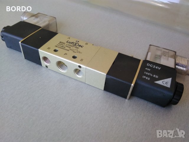 Пневматичен разпределител 1/4 с 2-бобини LUFTEC тип 5/3, снимка 4 - Други машини и части - 30637893