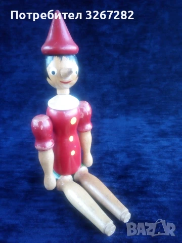 Палячо,Кукла,Пинокио,Дърво,Старинна, снимка 7 - Антикварни и старинни предмети - 50999264