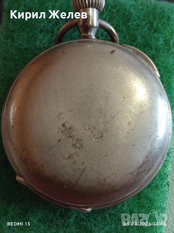 Джобен часовник керамичен циферблат,римски цифри рядък за КОЛЕКЦИОНЕРИ 51717, снимка 5 - Антикварни и старинни предмети - 54078183