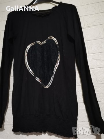 СТРАХОТНА ТУНИКА С ЕФЕКТНА ДЕКОРАЦИЯ XL, снимка 2 - Туники - 40692732