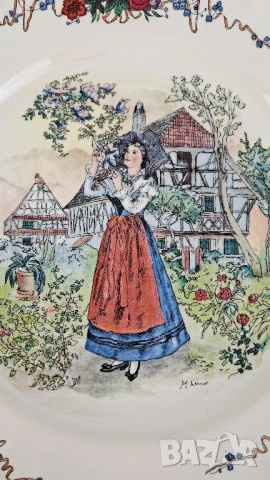 Стар сервиз за хранене - Sarreguemines, Франция, снимка 2 - Сервизи - 52146978